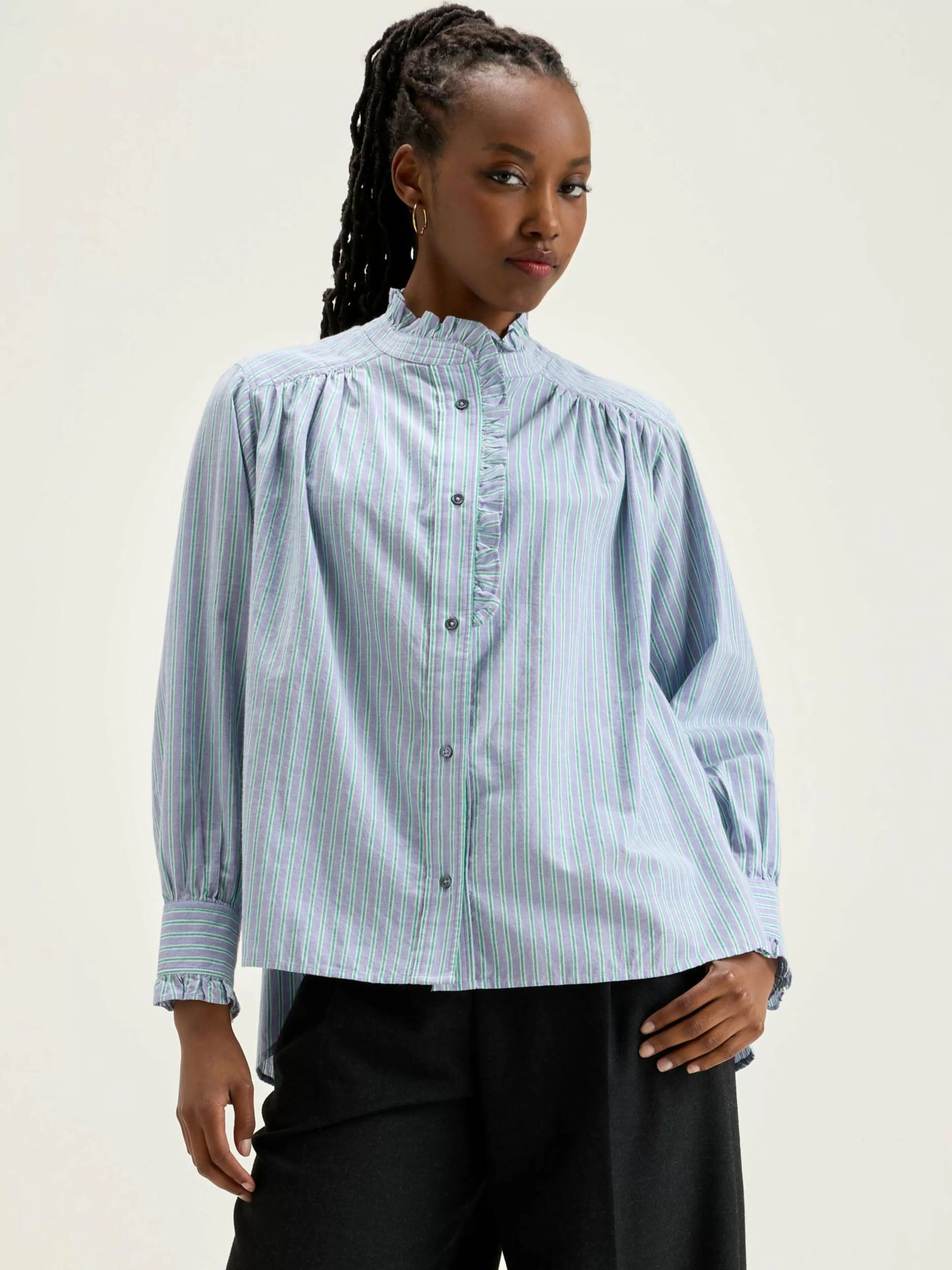 Claudia Gestreepte Blouse-Bellerose Shop