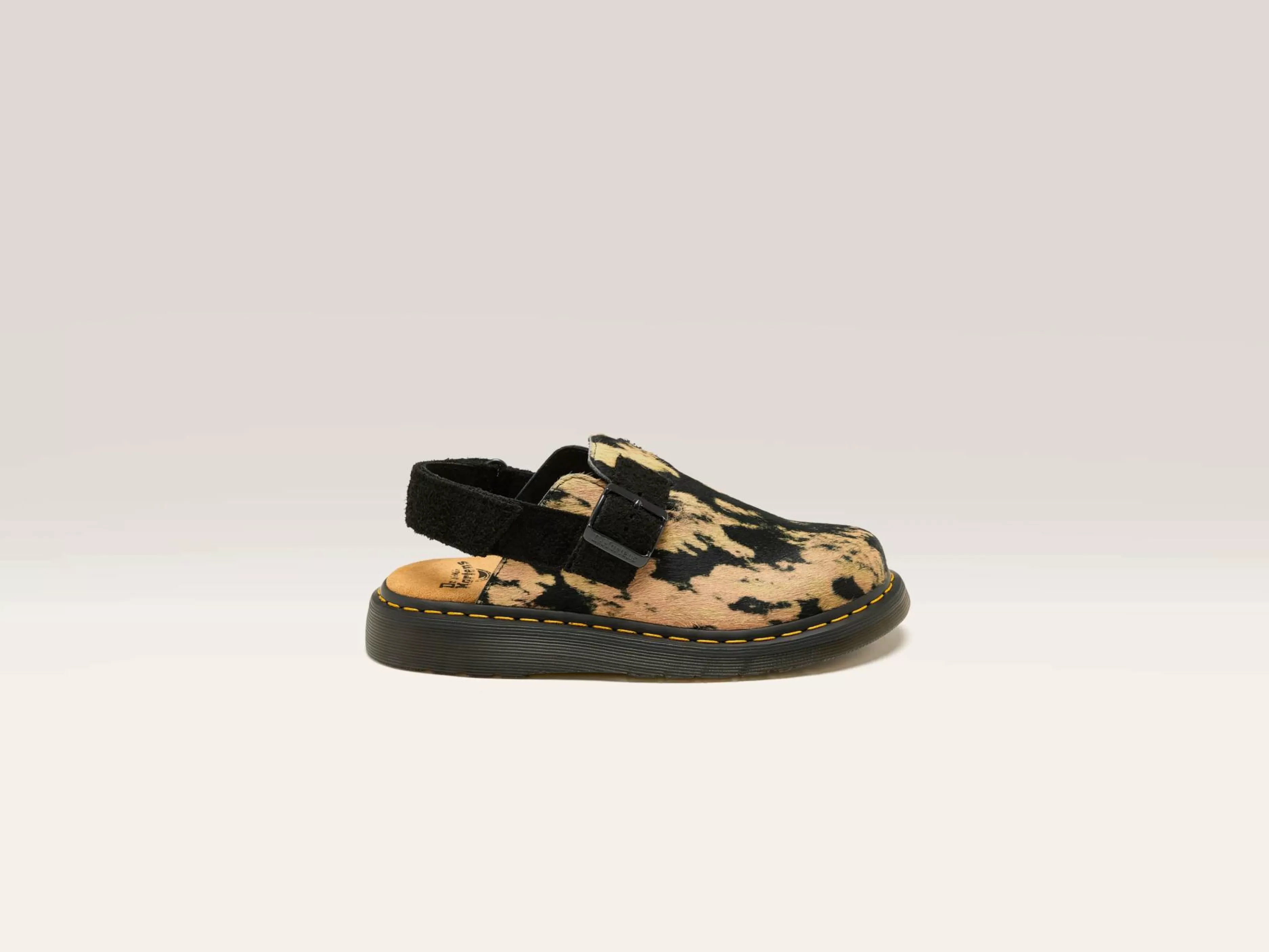 DR. MARTENS Jorge Ii Contrast Hair-On Mules For Women-Dr martens Best Sale
