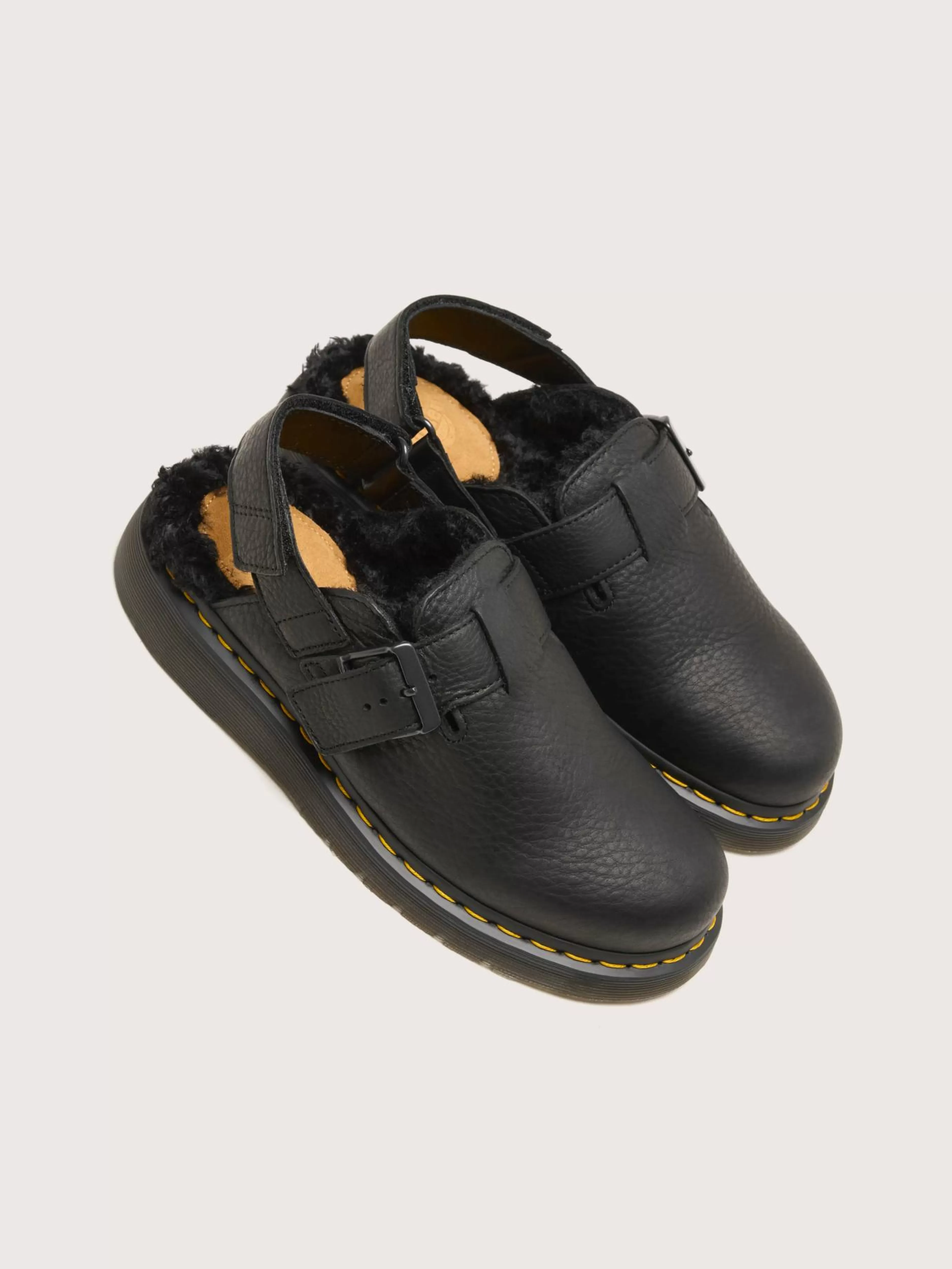 DR. MARTENS Jorge II Muiltjes Met Imitatiebont Voering Voor Vrouwen-Dr martens Store
