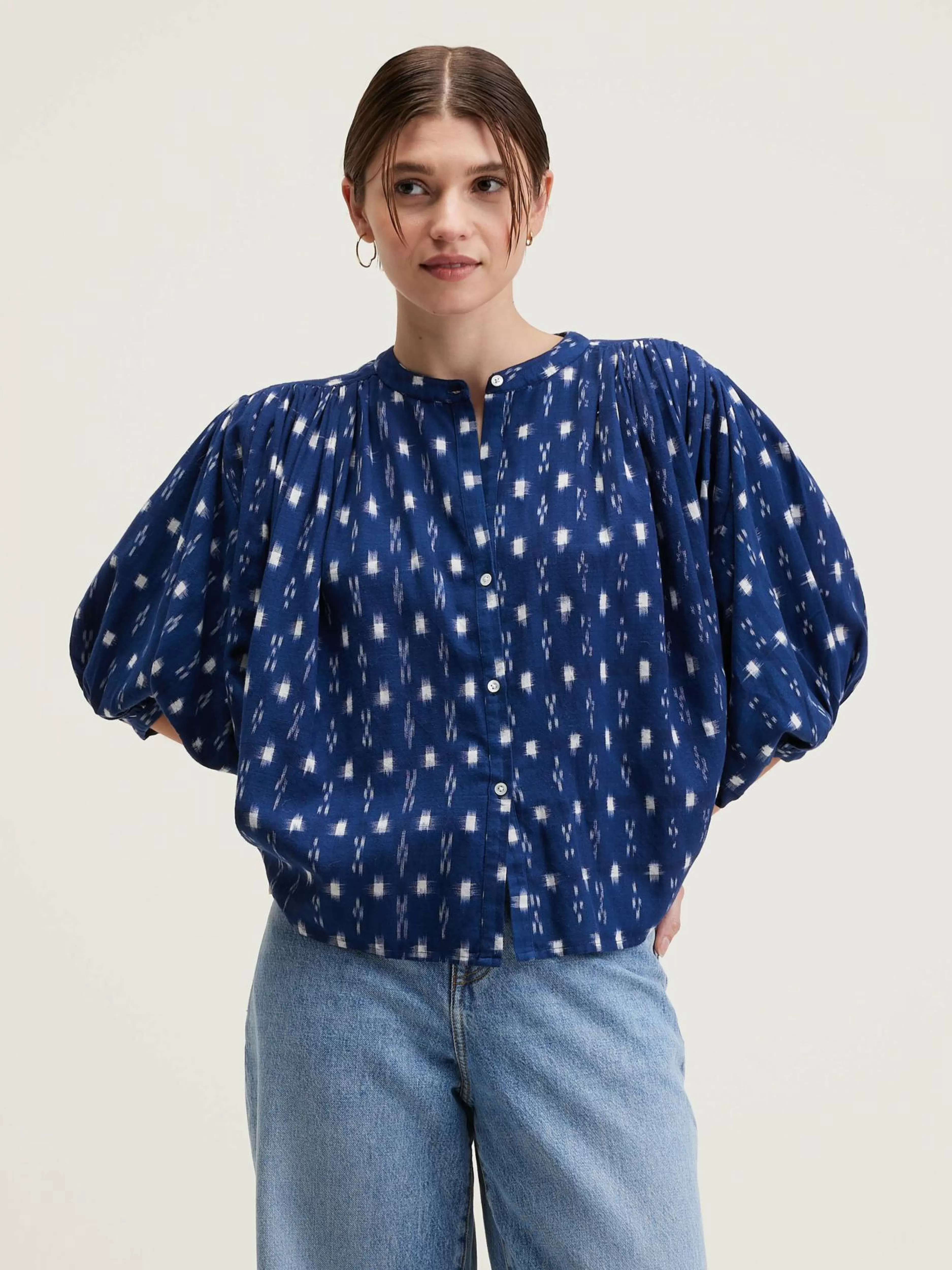 Ink Cropped Blouse-Bellerose Flash Sale