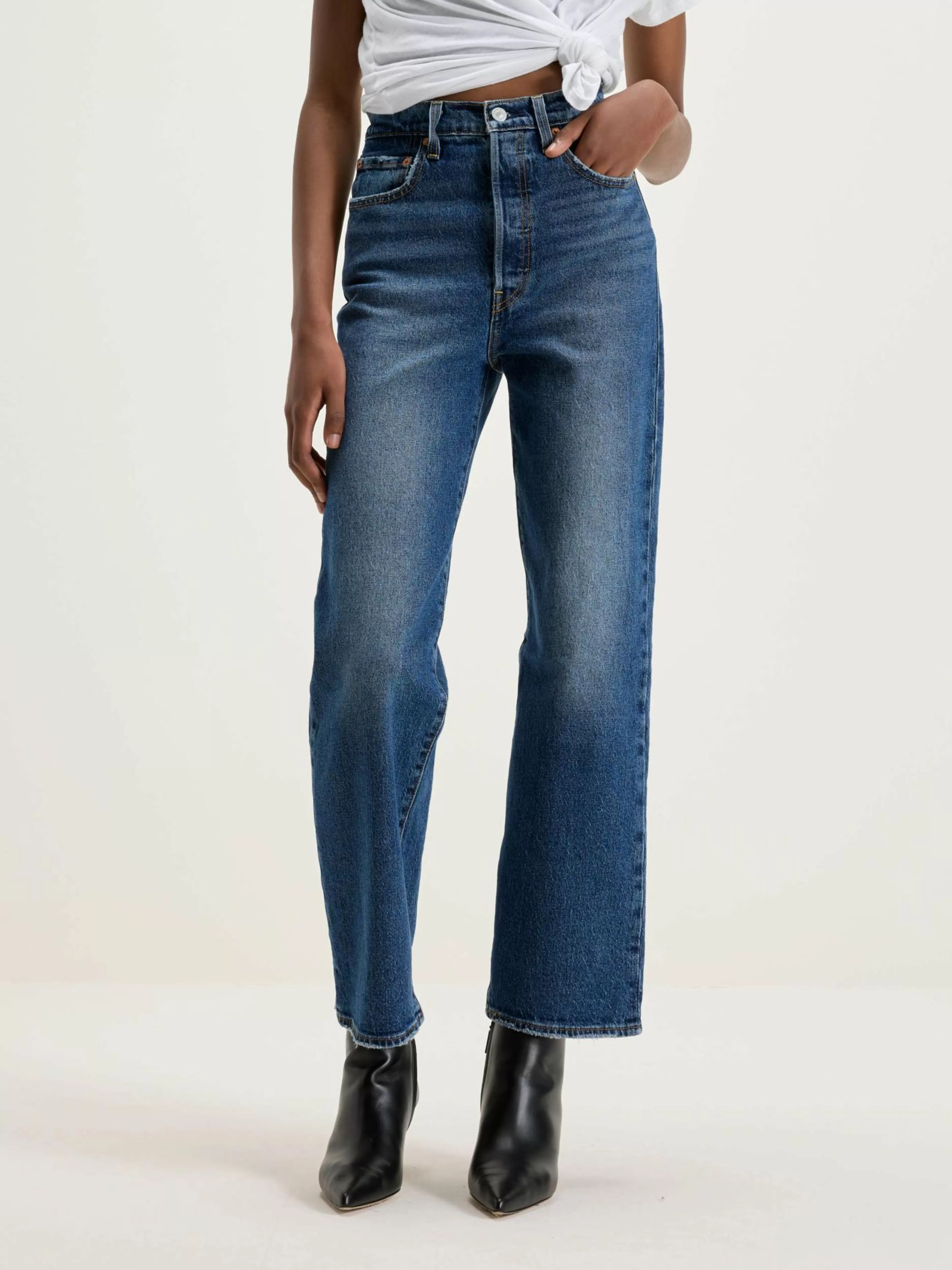 Ribcage Straight Ankle Jeans-Levi's® Hot