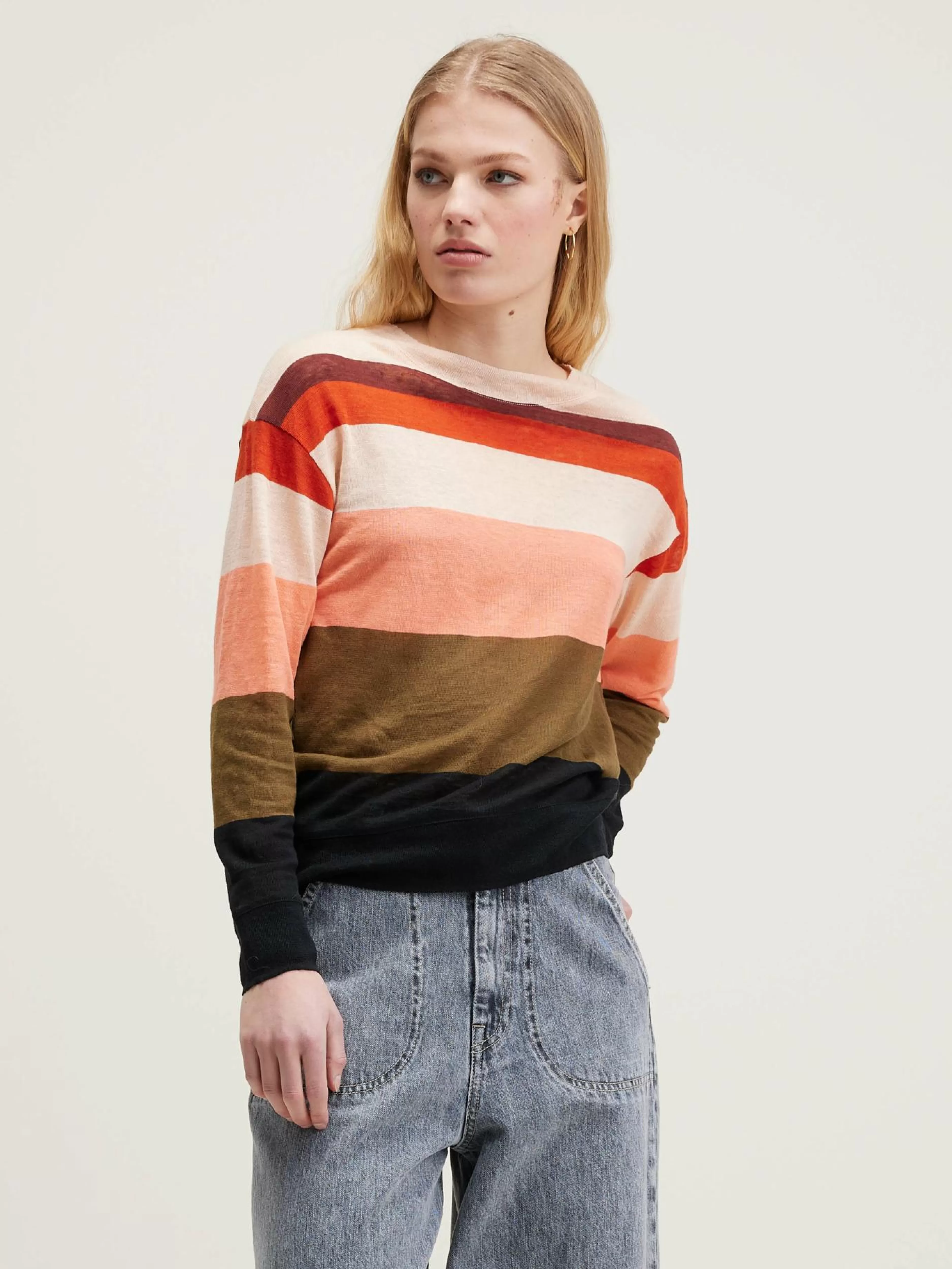 Senia Relaxed Linnen T-shirt-Bellerose Shop