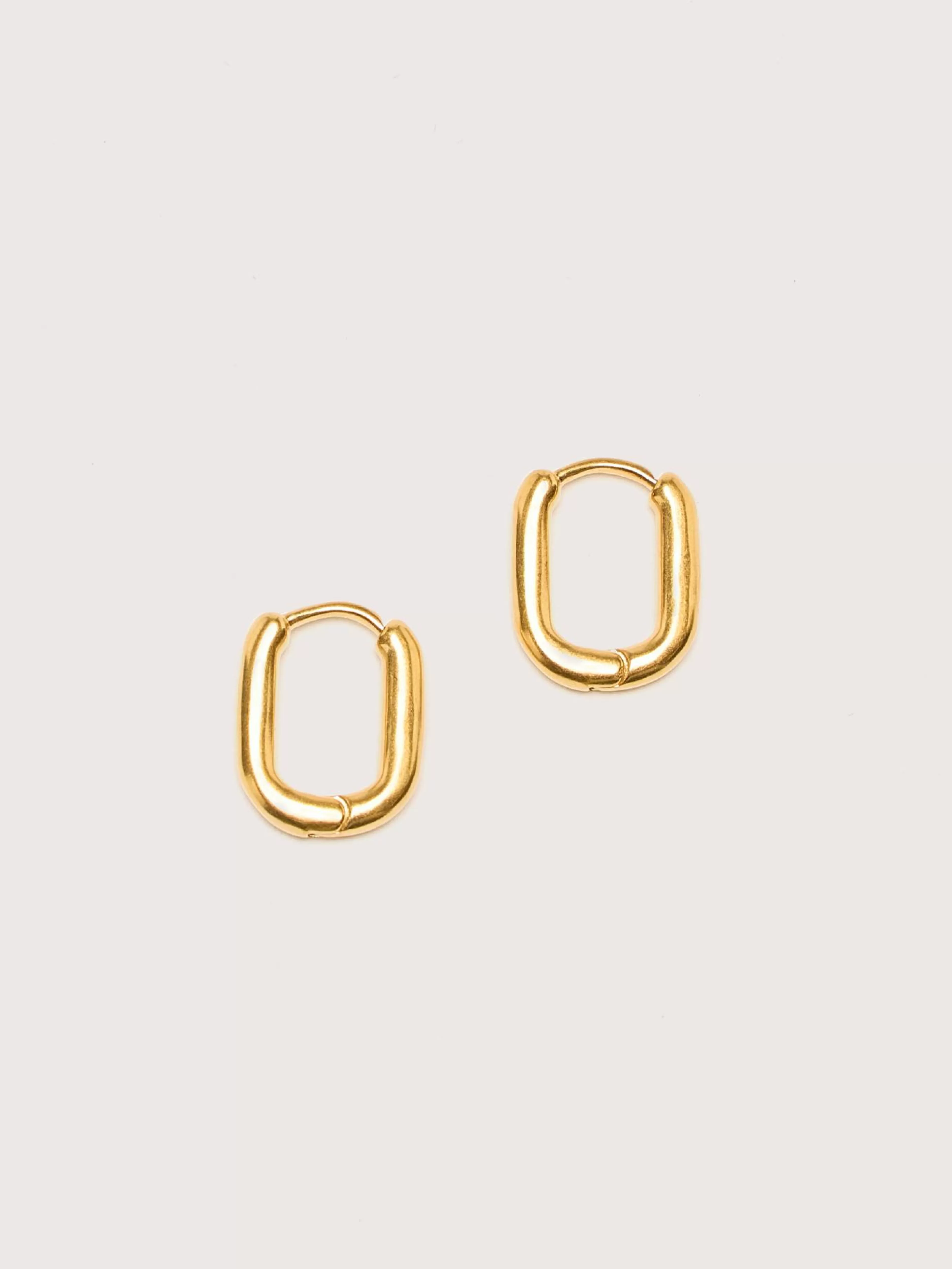 TEN Oblong Gold Oorbellen-Ten jewellery Cheap